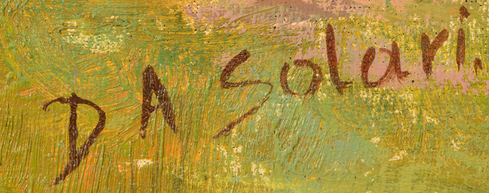 Solari D.A. — Signature of the artist, bottom left