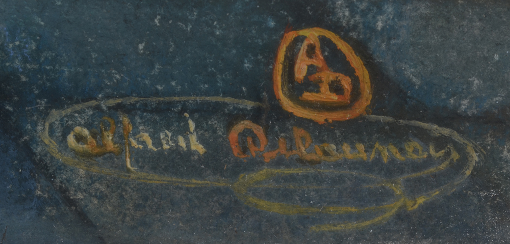 Alfred Delaunois — Signature of the artist bottom right