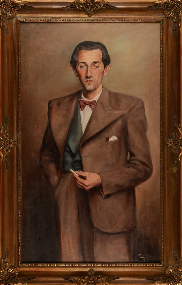 Georges Steel — the painting in its original frame