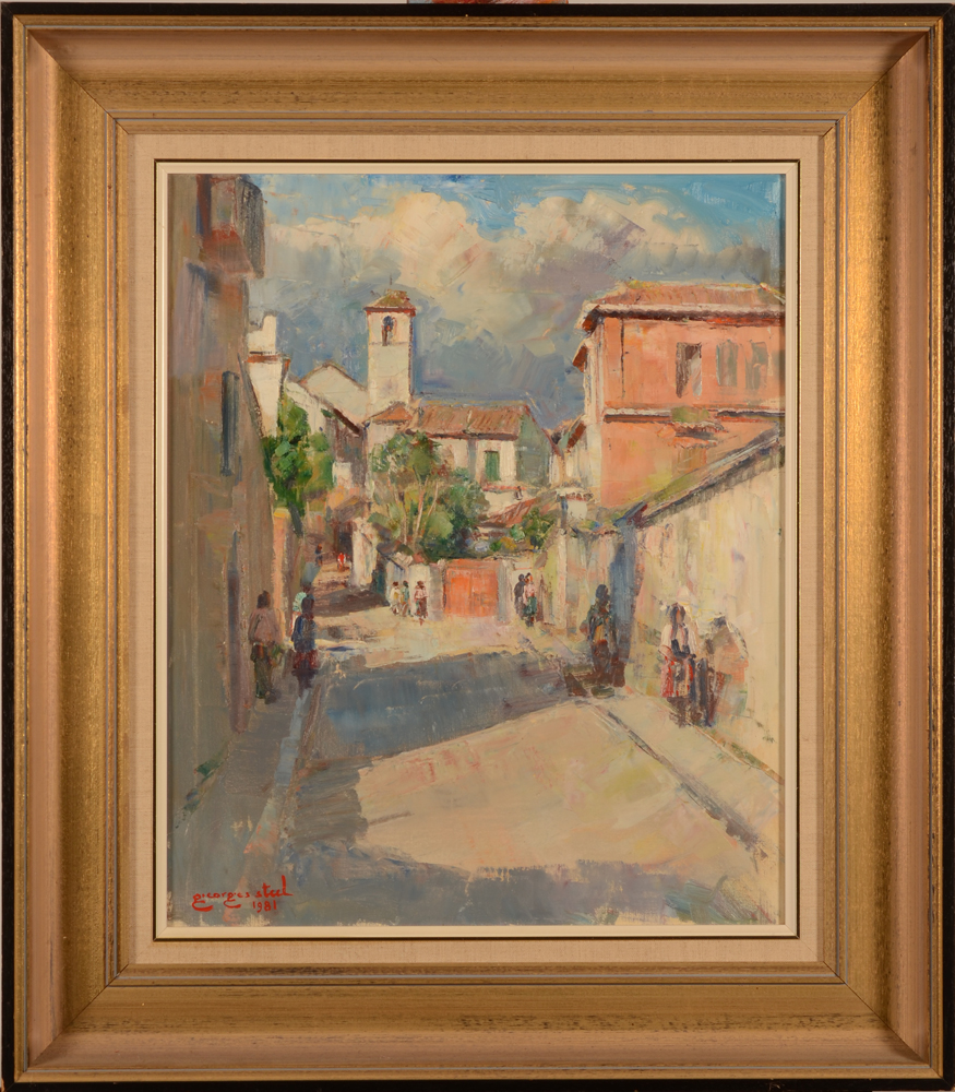 Georges Steel — the painting in its original frame