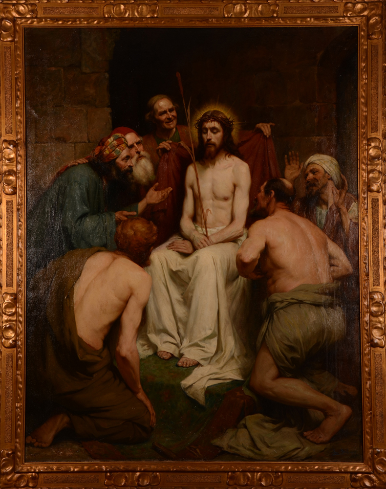 Leo Steel — De bespotting van Christus, een monumentaal doek uit 1908.
