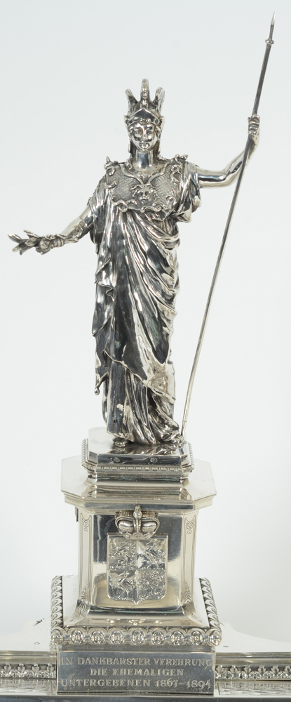 Stefan Schwarz — The silver statuette of Pallas Athena, of which the terra cotta bozetto is in the MAK in Vienna (inv. nr. Moebel - PL 1012).