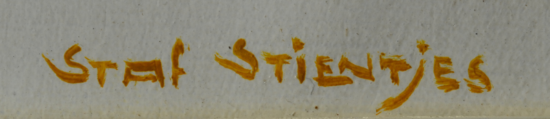 Staf Stientjes — Signature of the artist, bottom right.
