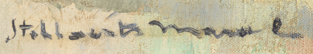Marcel Stobbaerts — Signature of the artist, bottom right