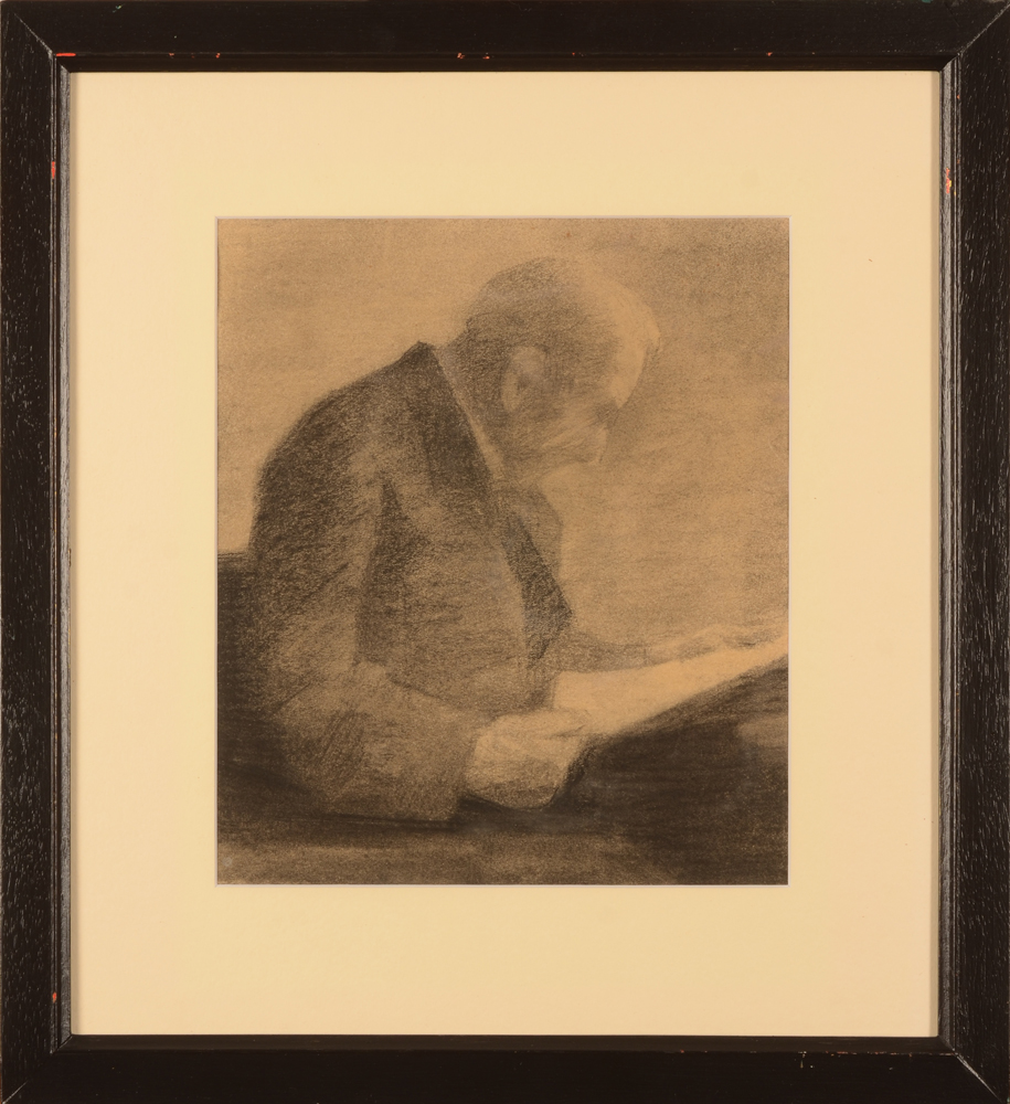 Jan Willem Grinwis Plaat Stultjes — The drawing in its frame