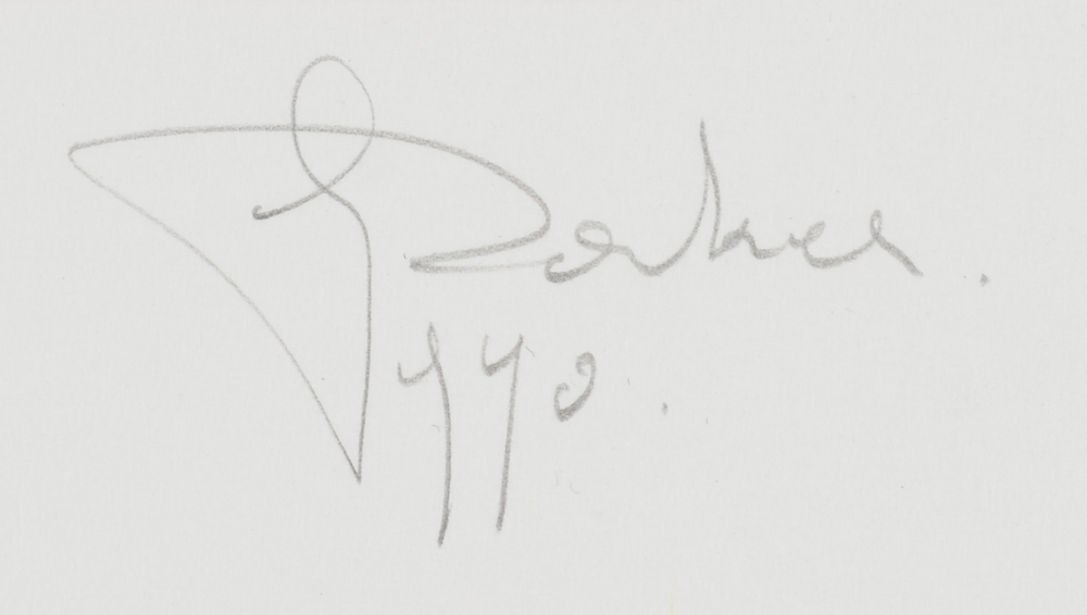 Gilbert Bakker alias Gilbert Baker — Signature of the artist and date bottom right