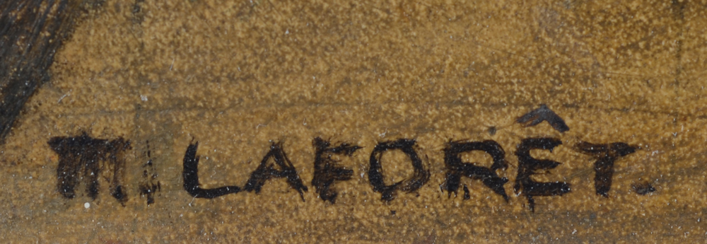 Marcel Laforêt — Signature of the artist, bottom left