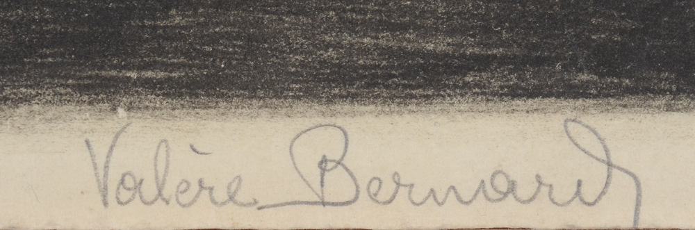 Valère Bernard Le Cauchemar etching  — Signature of the artist on the bottom right in pencil.