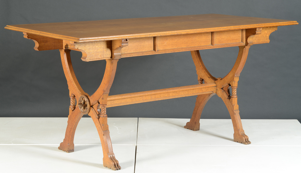 Matthias Zens — A very fine oak gothic revival table
