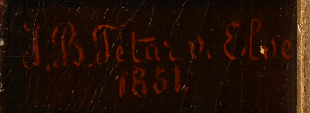 Jean Baptiste Tetar Van Elven — Signature of the artist and date, middle right