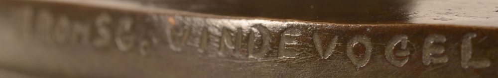 Henri Thiery — Mark of the foundry on the edge of the bronze base