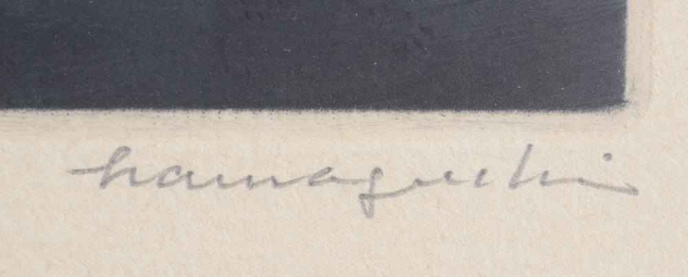 Yozo Hamaguchi — Signature of the artist in pencil bottom right