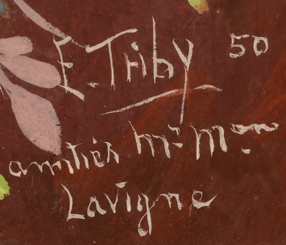 E. Triby decorative summer flowers — Signature