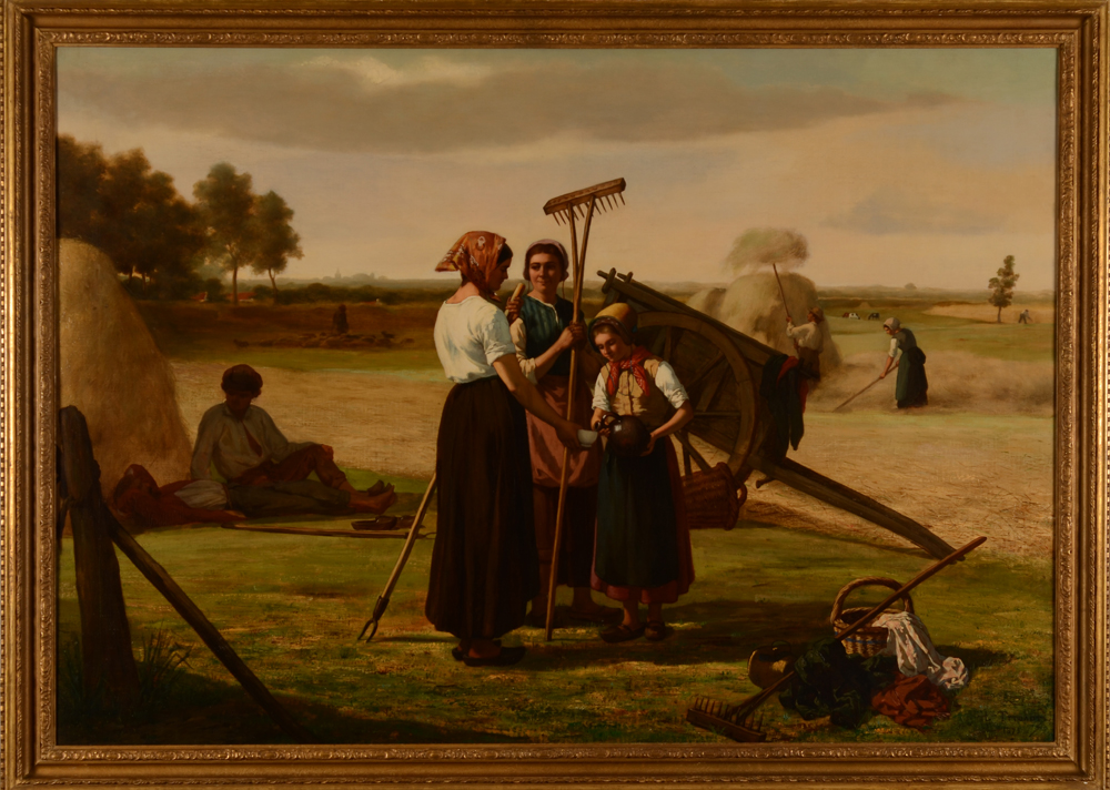 Louis Tytgadt — La moisson, 1875, une oeuvre majeure de Tytgadt, probablement peint en France.