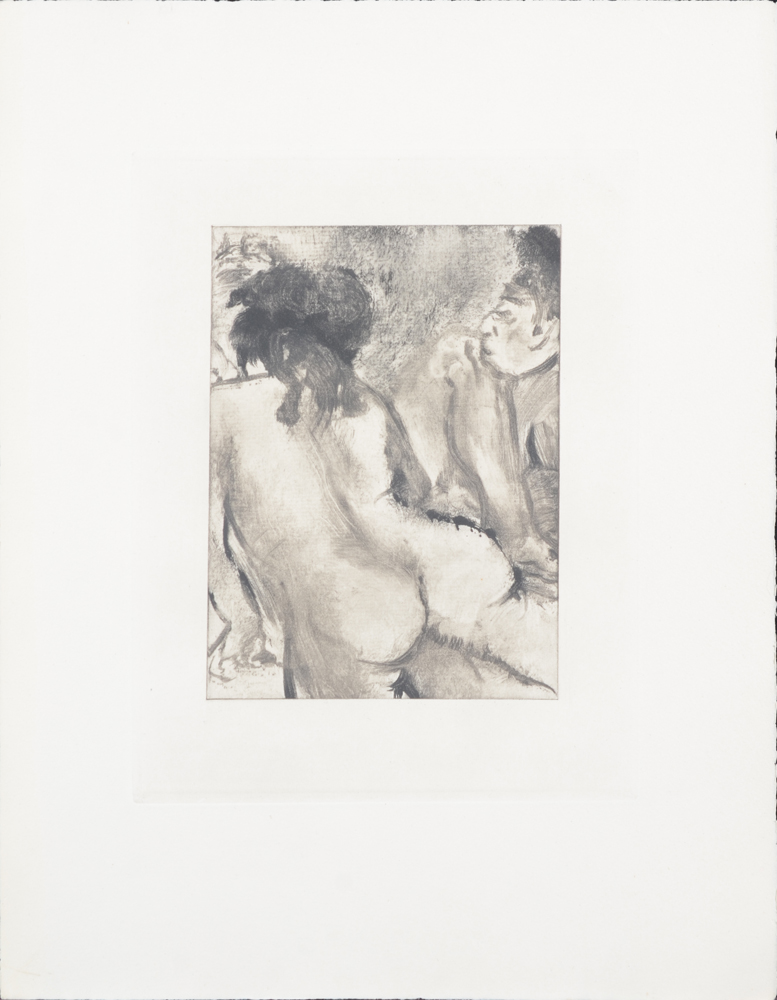 Pierre Louÿs - Edgar Degas, Mimes des courtisanes de Lucien, Paris, Ambroise Vollard Editeur — Another sample of a black and white etching