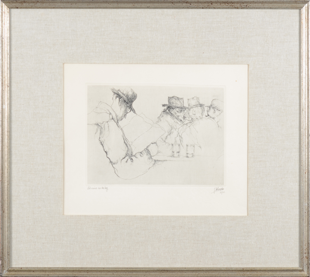 Jules De Bruycker — The etching in its frame