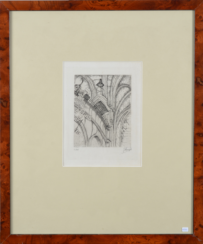 Jules De Bruycker — the etching in its modern frame