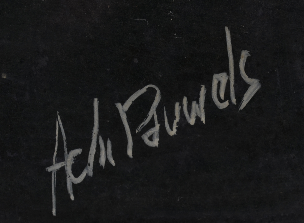 Achiel Pauwels — Detail of the signature at the back