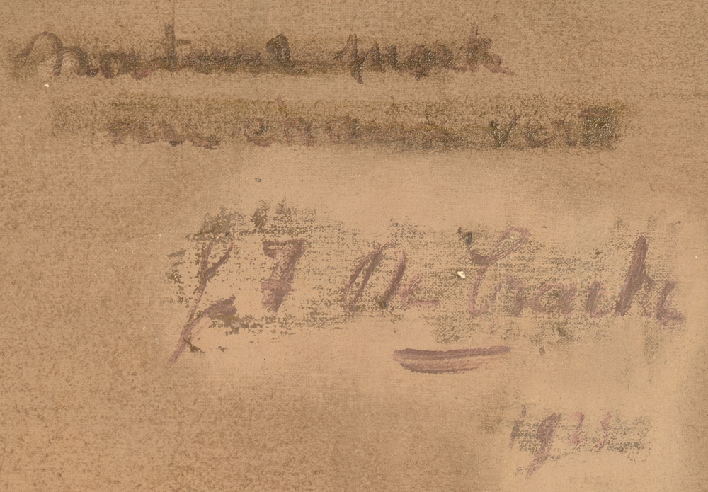 Unknown Artist — Signature of De Craecke, with a crossed out title