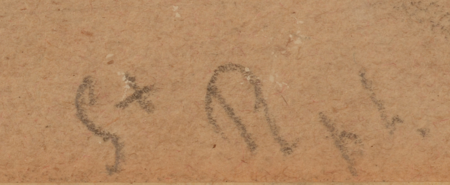 Unknown impressionist master — Inscription, bottom right