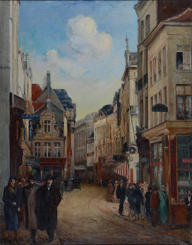 Jacques Bergmans (1891-1959) — Veldstraat, Ghent, 1935, oil on canvas