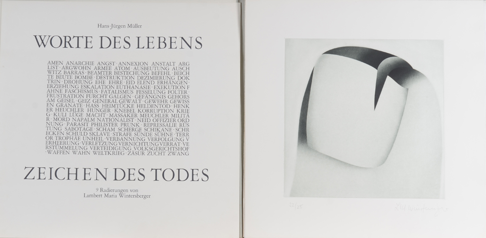 Lambert Maria Wintersberger — Title page and one etching (double page)
