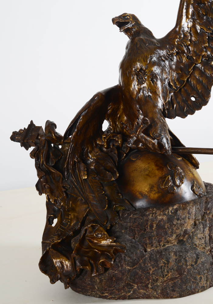 Jean Léon Gérôme — Detail of the suclpture and its original base