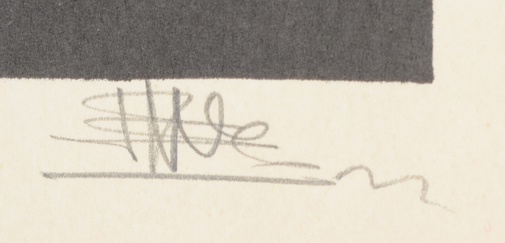 Emiel Hoorne — Signature of the artist in pencil bottom right