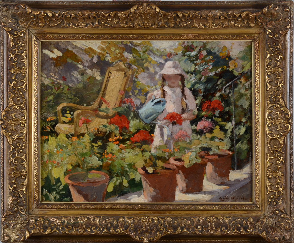 Amédée Degreef — The painting in its original frame