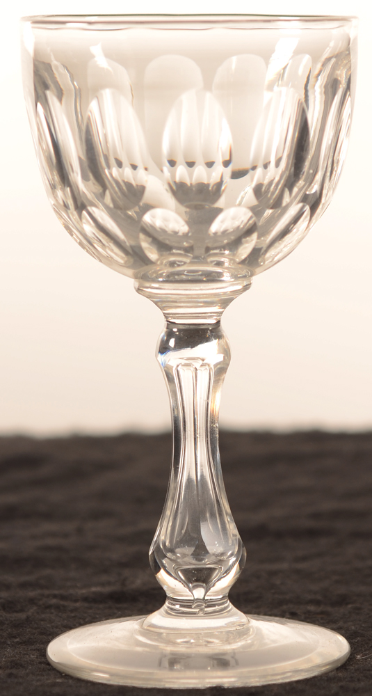 Val Saint-Lambert Baroche 130 — Val St-Lambert, modele Baroche, verre de vin en cristal, hauteur 130 mm&nbsp;<br>