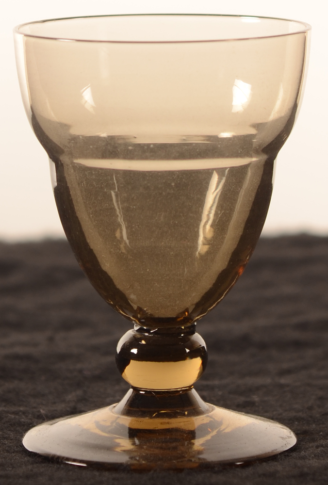Val Saint-Lambert Daum 2 rings 84 — Val St-Lambert, modele Daum 2 rings, verre de vin en cristal, hauteur 84 mm 
