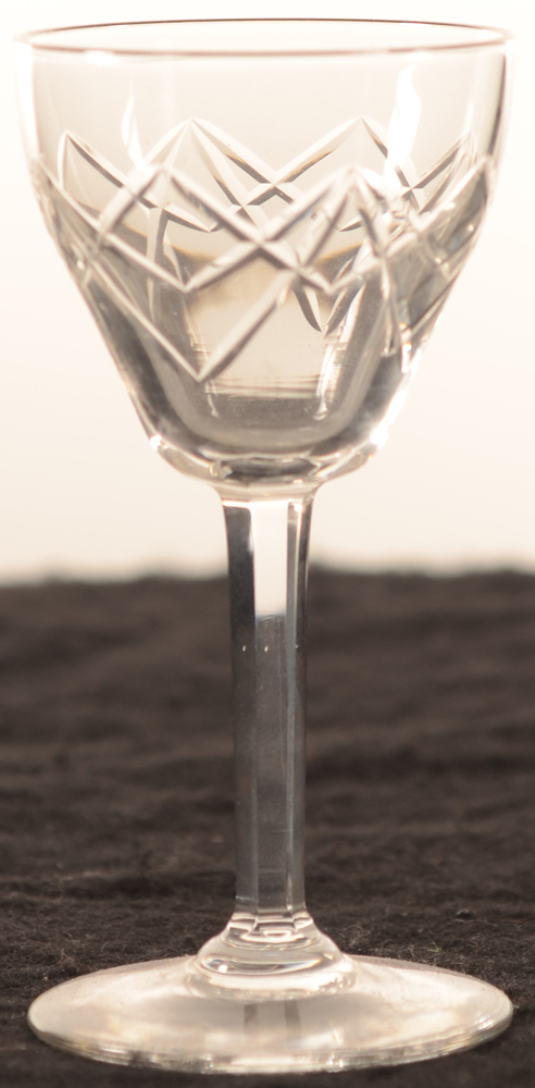 Val Saint-Lambert Montana taille2 105 — Val St-Lambert, modele Montana taille2, verre de vin en cristal, hauteur 105 mm&nbsp;<br>