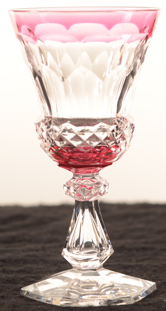 Val Saint-Lambert Nikita Riesling rouge 136 — Val St-Lambert, modele Nikita Riesling rouge, verre de vin en cristal, hauteur 136 mm&nbsp;