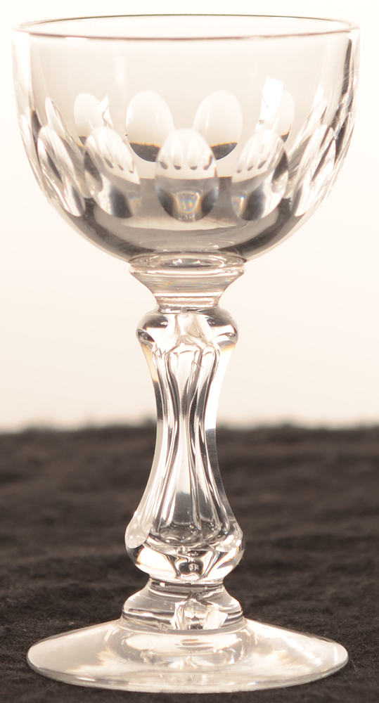 Val Saint-Lambert Olivier 104 — Val St-Lambert, modele Olivier, verre de vin en cristal, hauteur 104 mm <br>