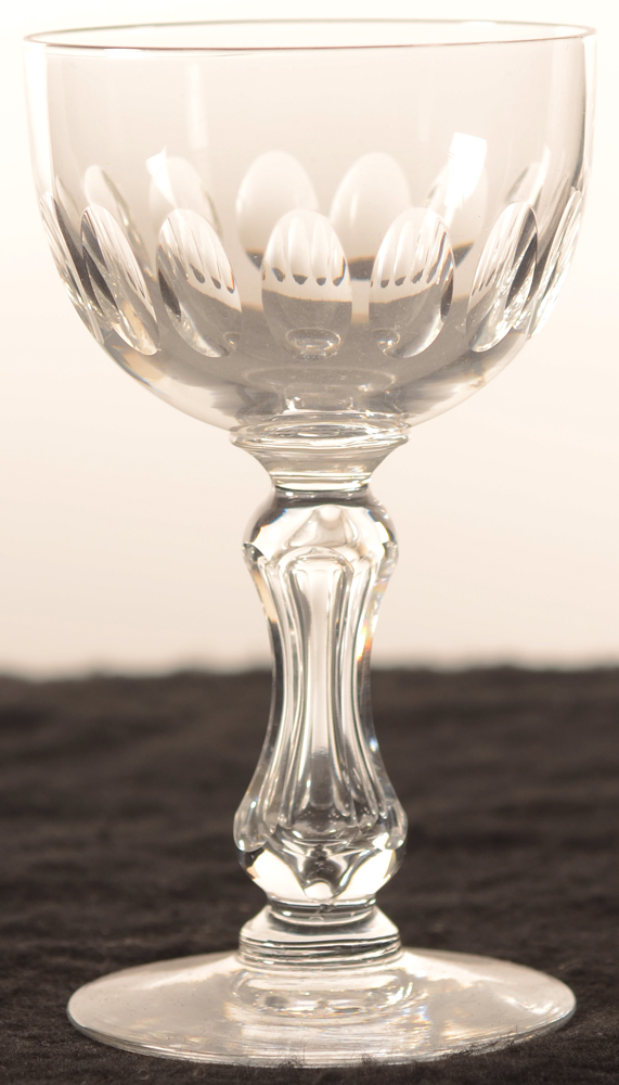 Val Saint-Lambert Olivier 110 — Val St-Lambert, modele Olivier, verre de vin en cristal, hauteur 110 mm&nbsp;