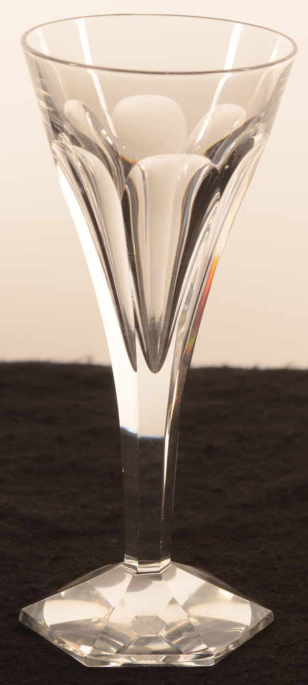 Val Saint Lambert Hafnia   — art deco cut crystal glass 145 mm