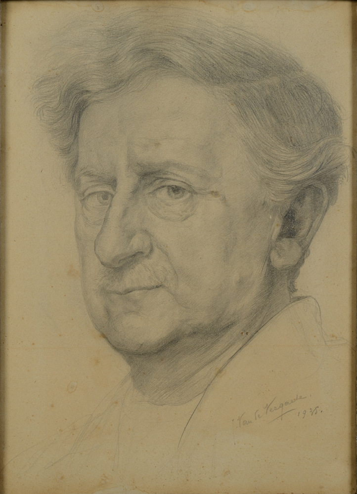 Jules Van de Veegaete — Possibly a self portrait by the artist, signed and dated 1935.
