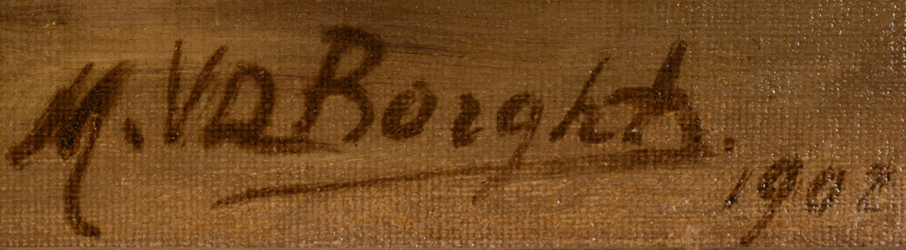 M. Van Der Borght — Signature of the artist and date, bottom right