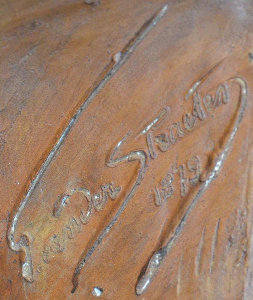 Georges Van der Straeten — Signature of the artist and date at the back