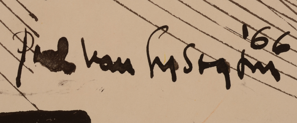 Paul Van Gysegem — Signature of the artist and date, bottom left