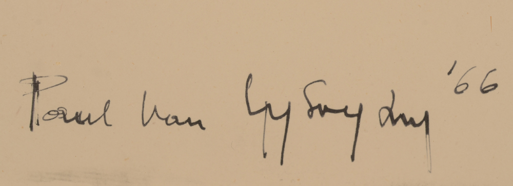 Paul Van Gysegem — Signature of the artist and date, bottom right