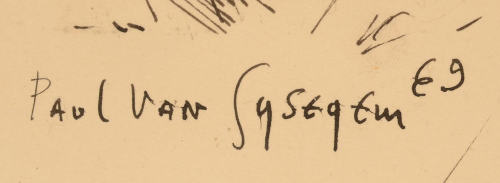 Paul Van Gysegem — Signature of the artist and date, bottom right