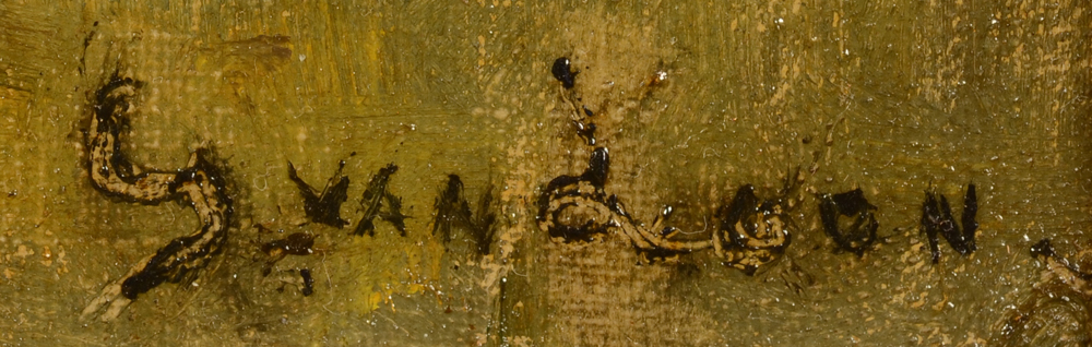 Gustaaf Van Loon — siganture of the artist, bottom right