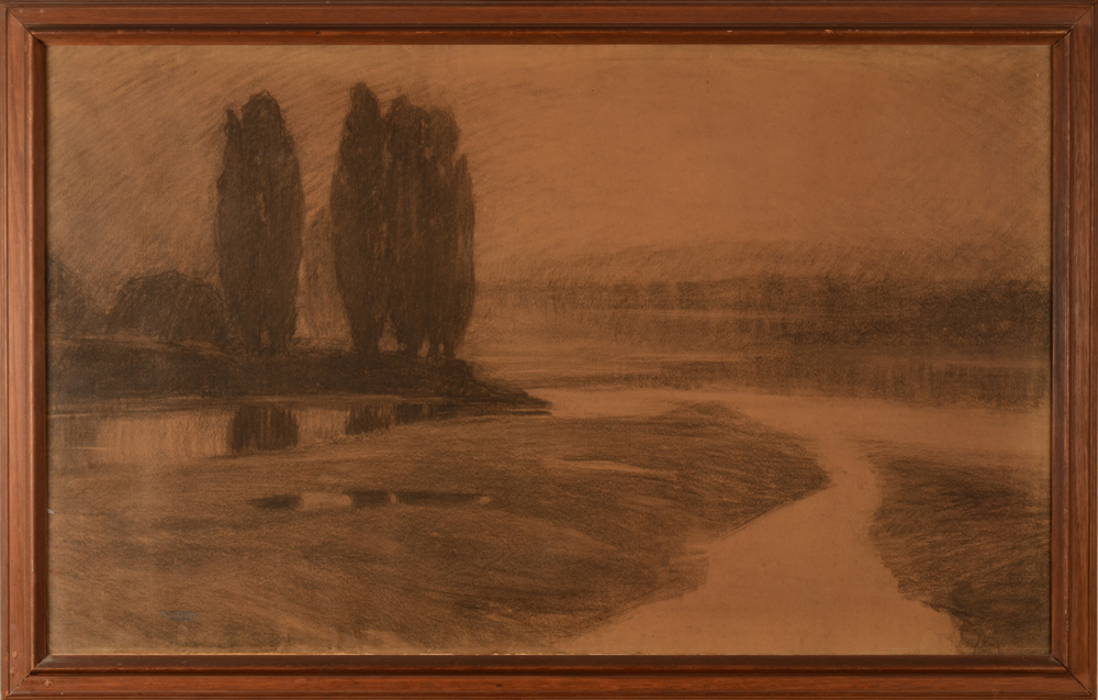 Tony Van Os — the drawing in its oak frame
