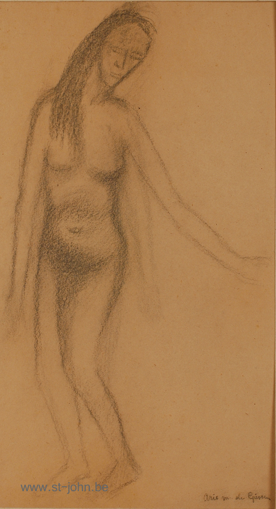 Arie Van de Giessen — <p>
	<strong>Arie Van de Giessen</strong> (1896-1950), Two studies of a standing nude, pencil on paper, 58,5 x 39,5 cm &amp; 35 x 25 cm, both signed one dated 1943. (Unframed)</p>