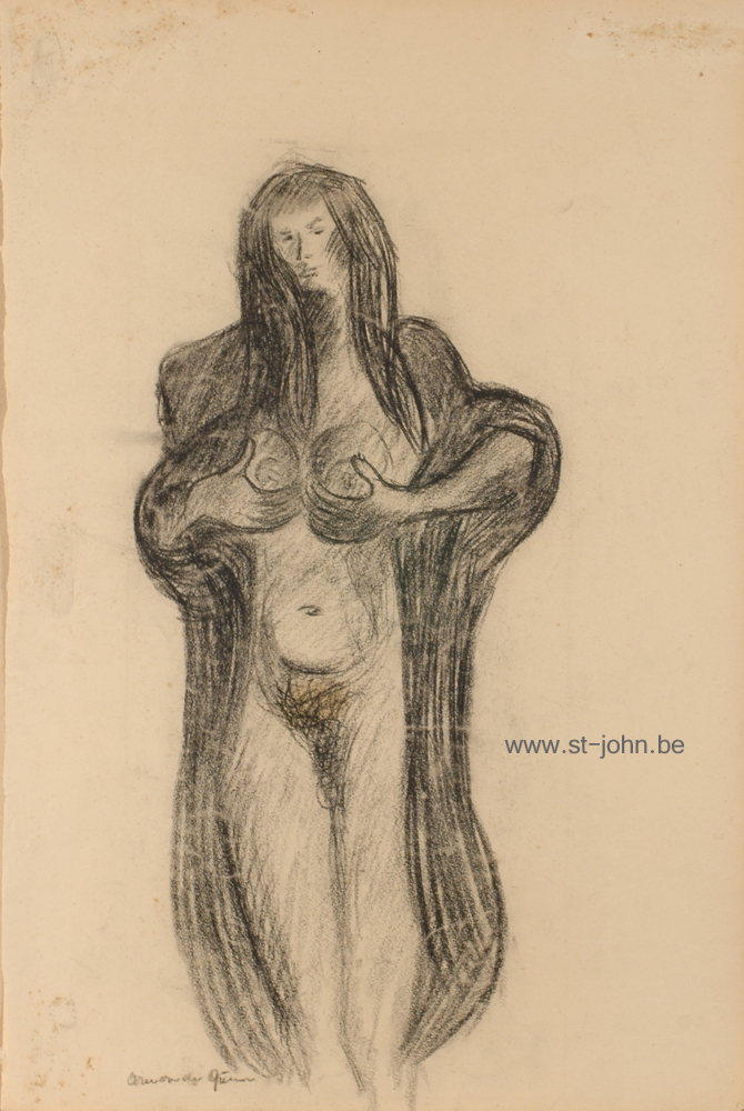 Arie Van de Giessen — <p>
	<strong>Arie Van de Giessen</strong> (1896-1950), Two studies for the painting &#39;D&#233;bacle&#39;, 1943, charcoal on paper, 42 x 34,5 &amp; 54,5 x 36,5 cm. (Unframed).</p>