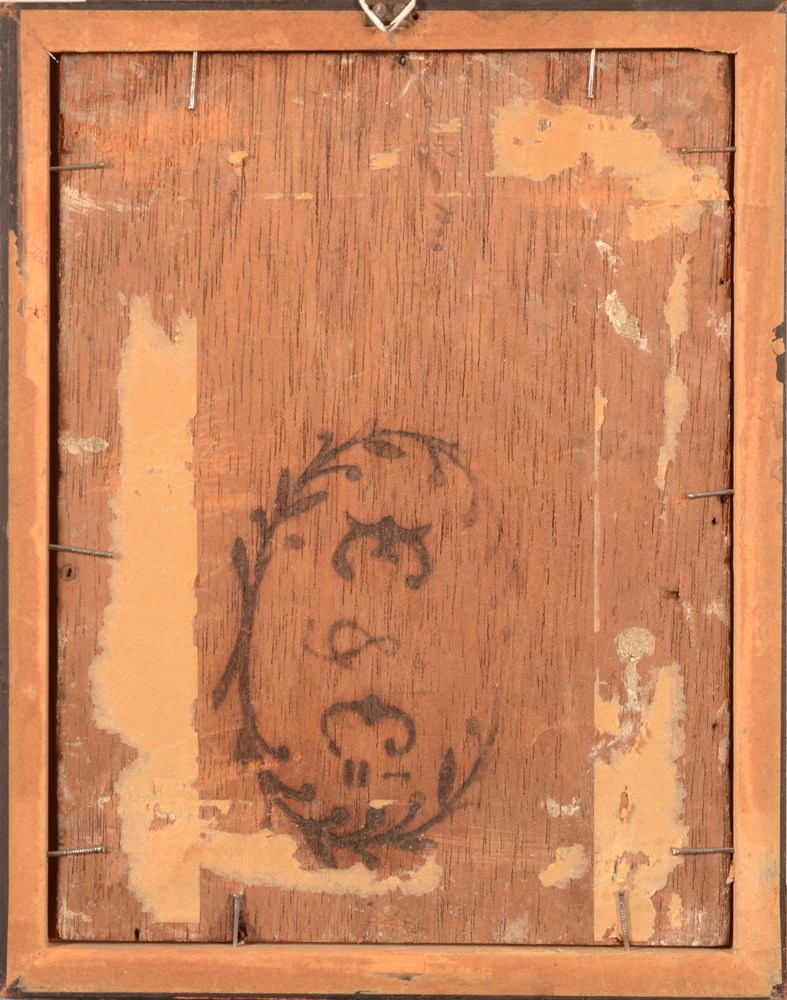 Gustave Vanaise — Back of the panel, probably from a cigar case