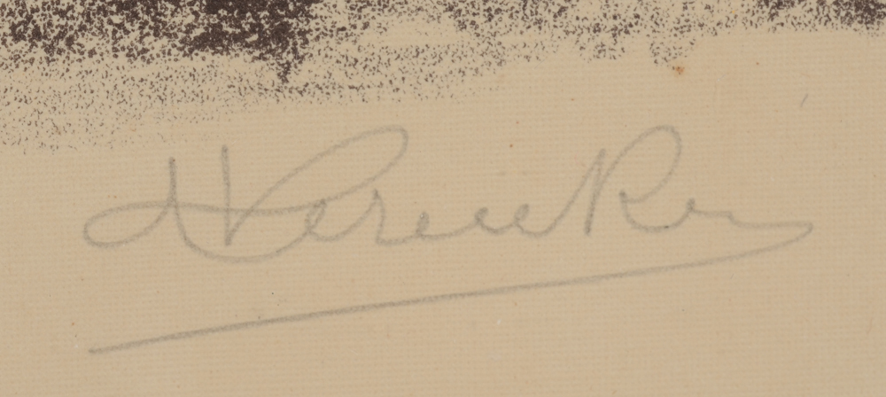 Achiel Vereecken — Signature of the artist in pencil bottom right