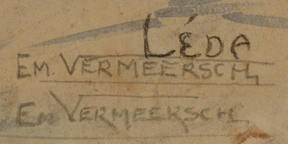 Emile Vermeersch  — Signature of the artist (twice) in pencil and title bottom right