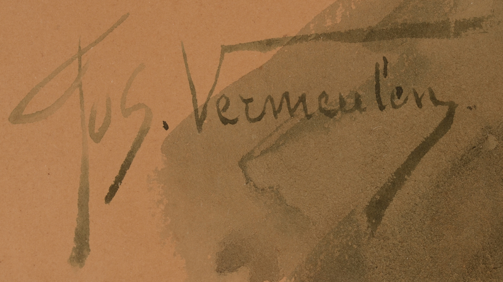 Joseph Vermeulen — <p>Signature of the artist, top left</p>